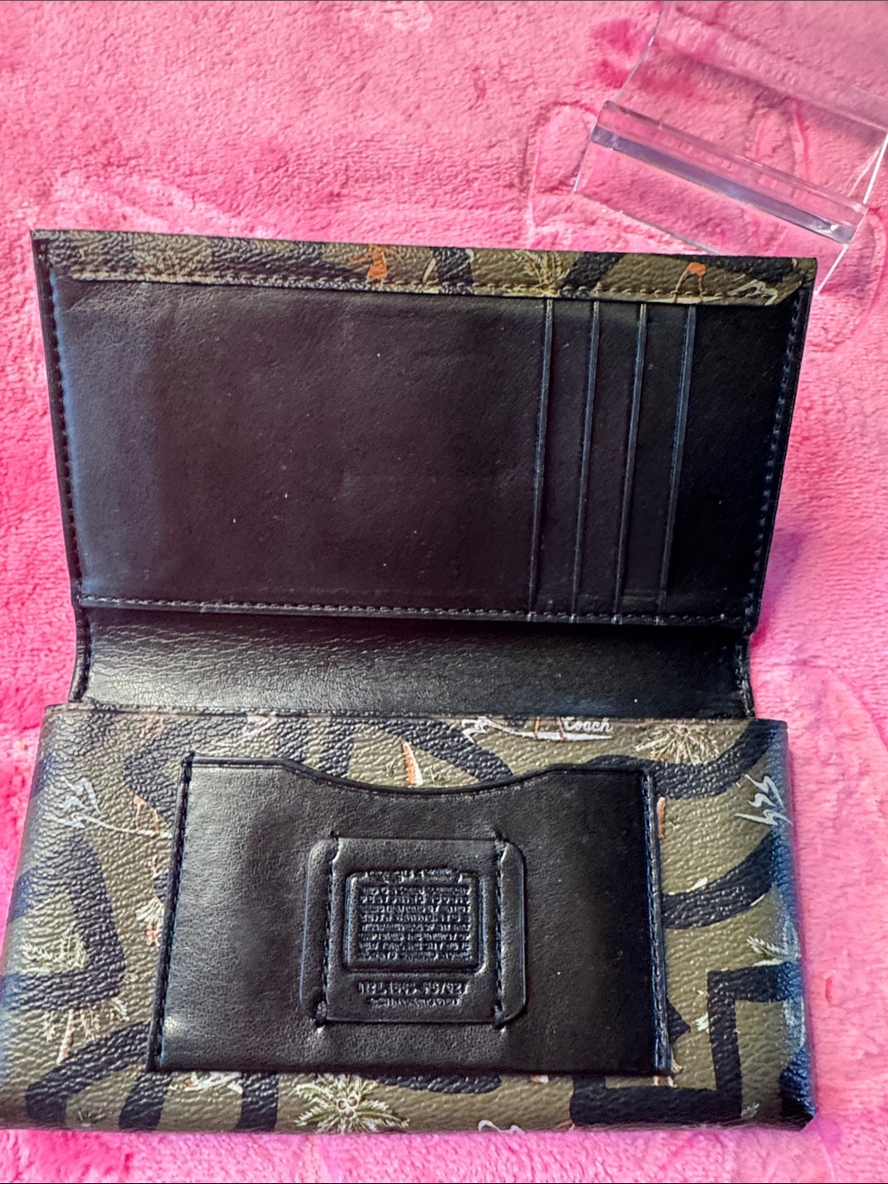 NWOT Coach Camo Palm Print Card Case — F87827 L1883 - Picture 3 of 7